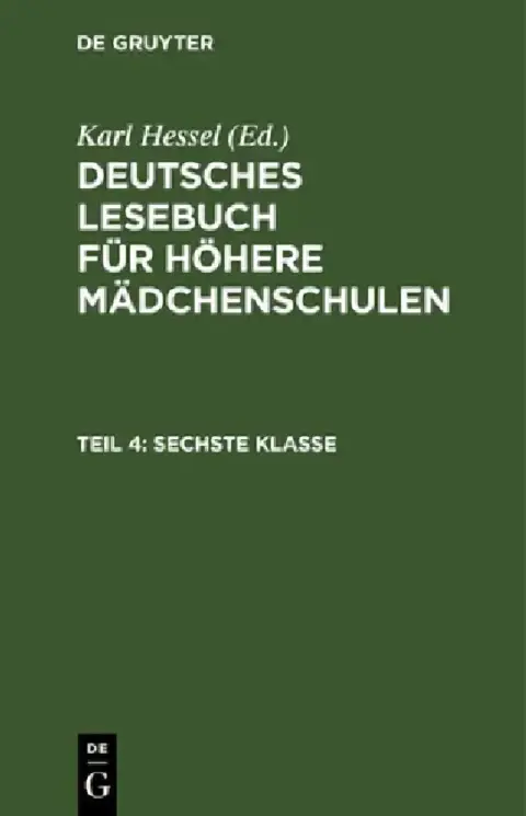 Cover of Sechste Klasse