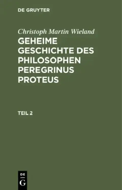 Cover of Christoph Martin Wieland