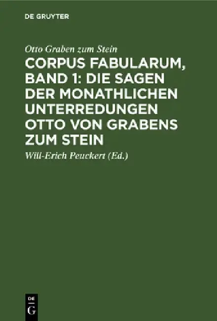 Cover of Corpus Fabularum, Band 1