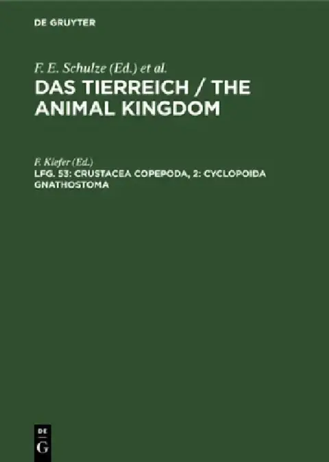 Cover of Crustacea Copepoda, 2