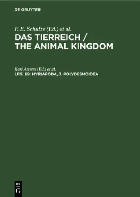 Cover of Myriapoda, 3. Polydesmoidea