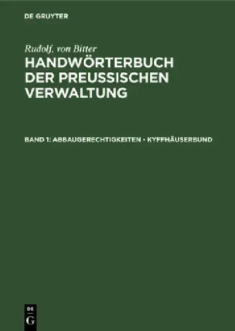 Cover of Abbaugerechtigkeiten - Kyffhäuserbund