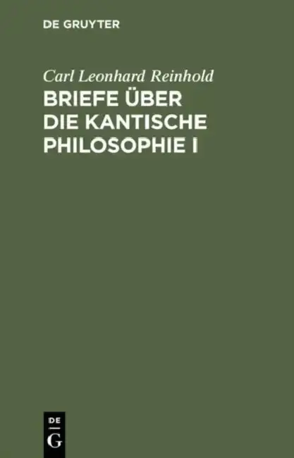 Cover of Briefe über die Kantische Philosophie I