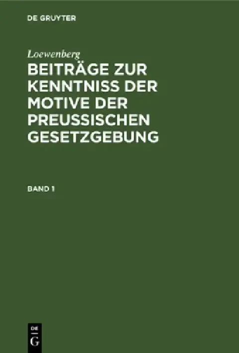 Cover of Loewenberg