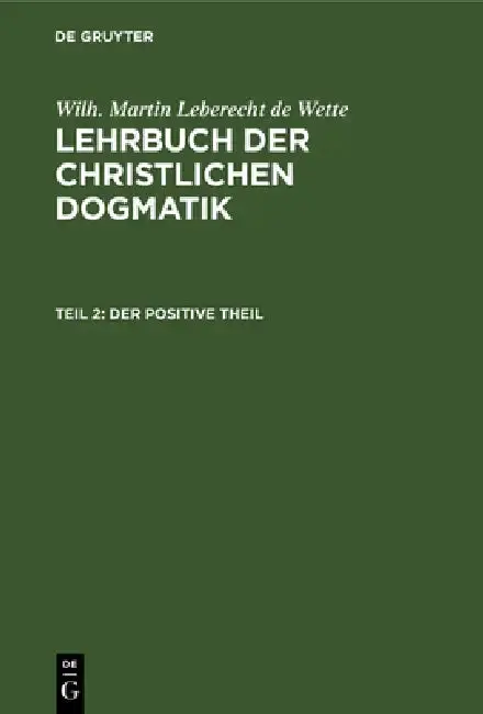 Cover of Der Positive Theil