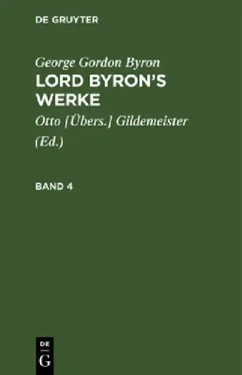 Cover of Lord Byron's Werke