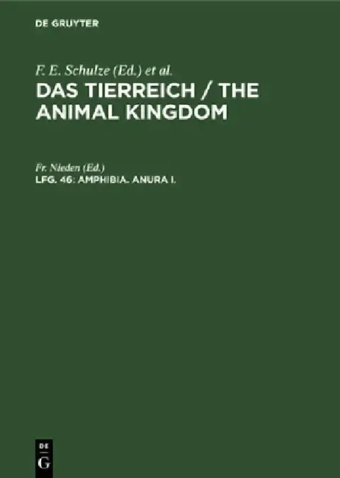 Cover of Amphibia. Anura I.