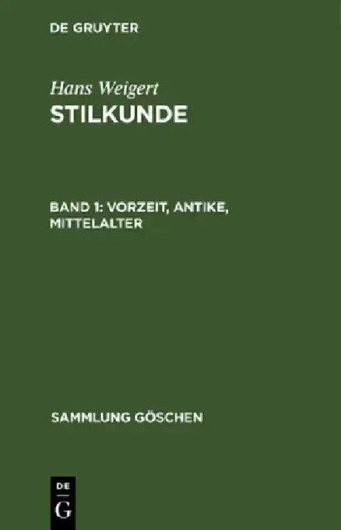 Cover of Vorzeit, Antike, Mittelalter