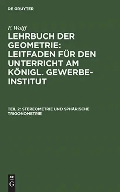Cover of Stereometrie und sphärische Trigonometrie