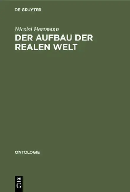 Cover of Der Aufbau Der Realen Welt