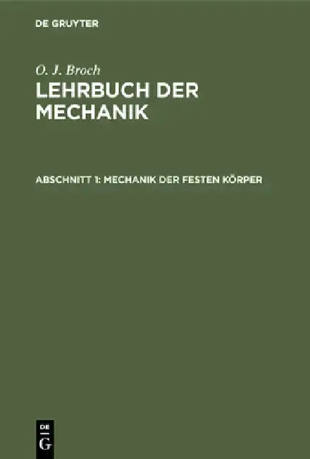 Cover of Mechanik der festen Körper