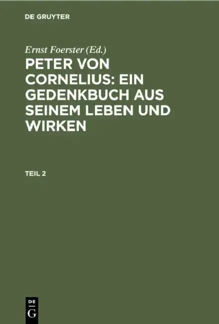Cover of Peter von Cornelius