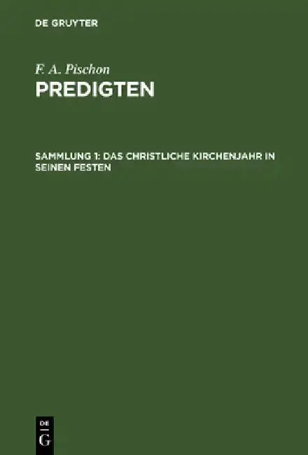 Cover of Das christliche Kirchenjahr in seinen Festen