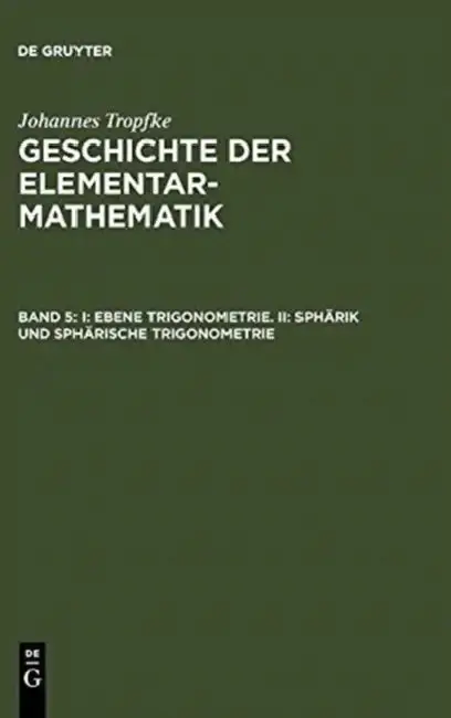 Cover of I: Ebene Trigonometrie. II