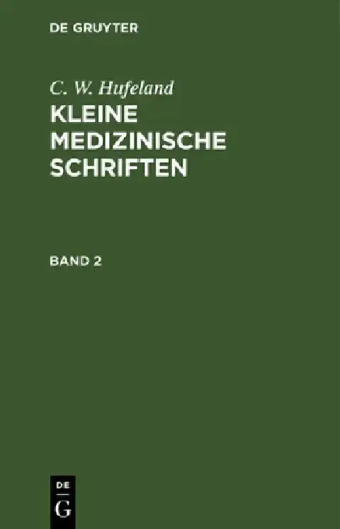 Cover of C. W. Hufeland
