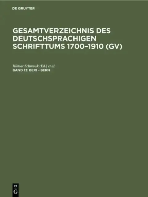 Cover of Beri - Bern