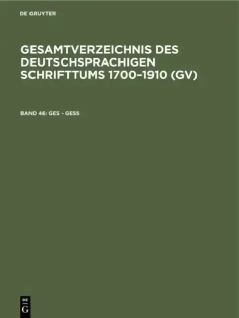 Cover of Ges - Gess