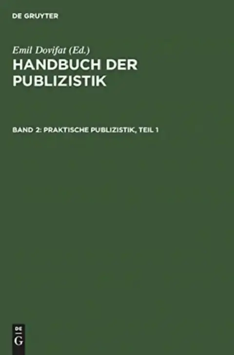 Cover of Praktische Publizistik, Teil 1