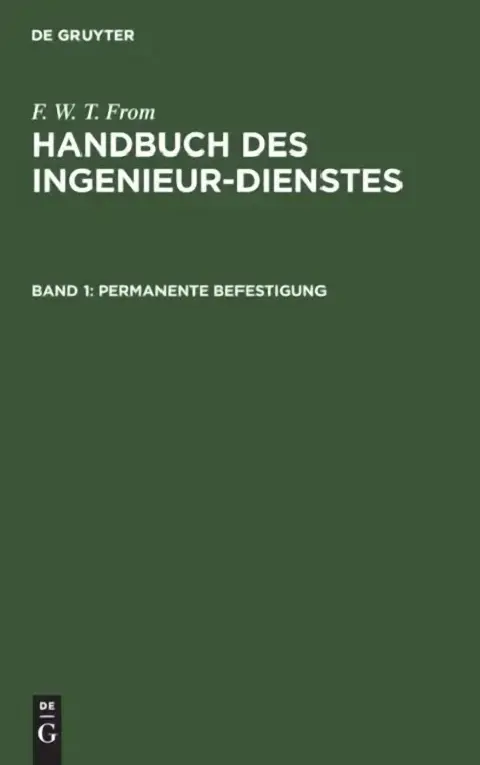 Cover of Permanente Befestigung