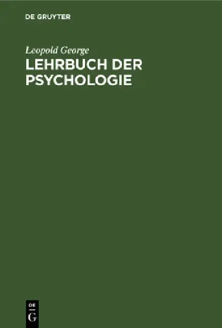 Cover of Lehrbuch Der Psychologie