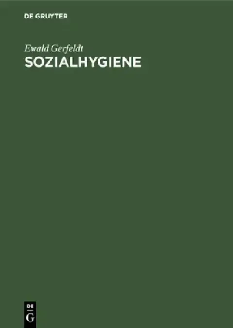 Cover of Sozialhygiene