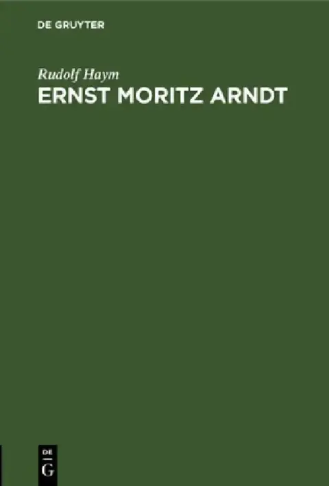 Cover of Ernst Moritz Arndt