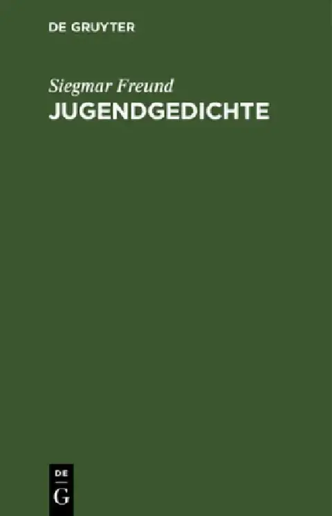 Cover of Jugendgedichte