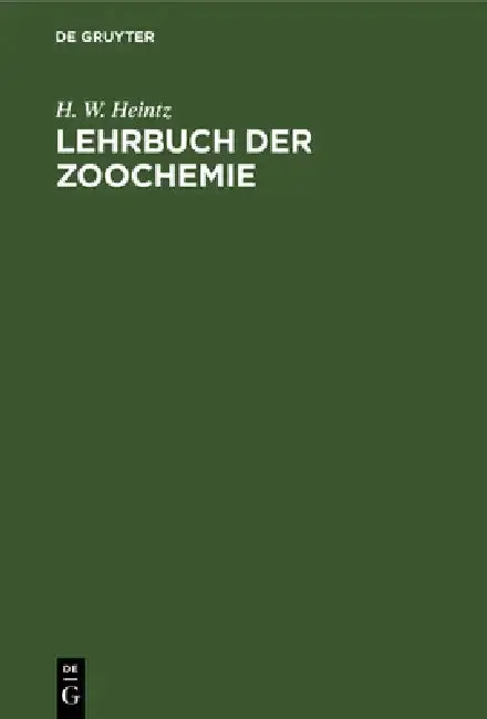 Cover of Lehrbuch Der Zoochemie