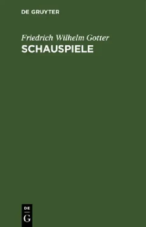 Cover of Schauspiele