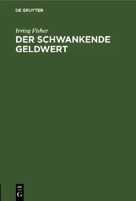 Cover of Der Schwankende Geldwert