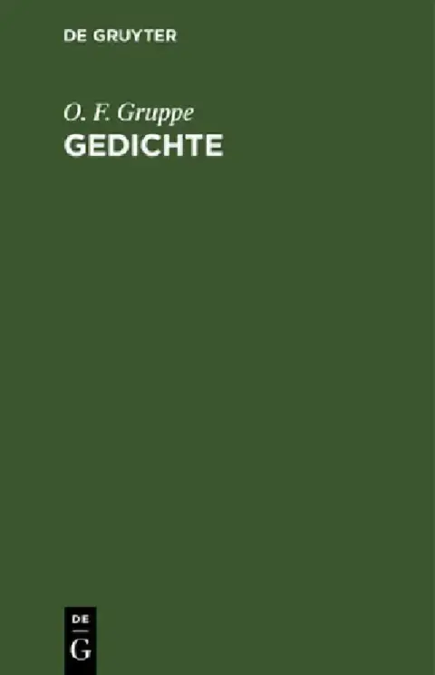 Cover of Gedichte