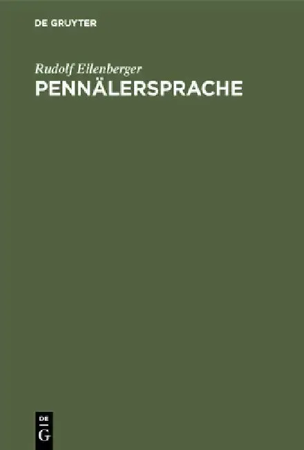 Cover of Pennälersprache