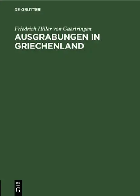 Cover of Ausgrabungen in Griechenland