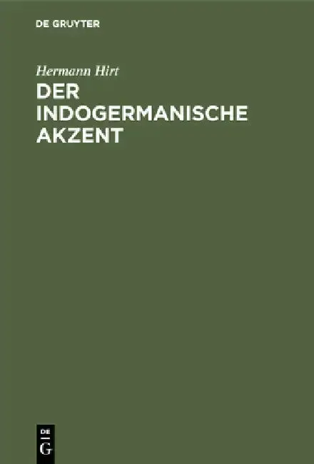 Cover of Der Indogermanische Akzent