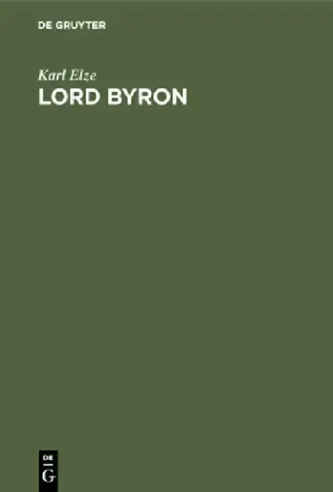 Cover of Lord Byron