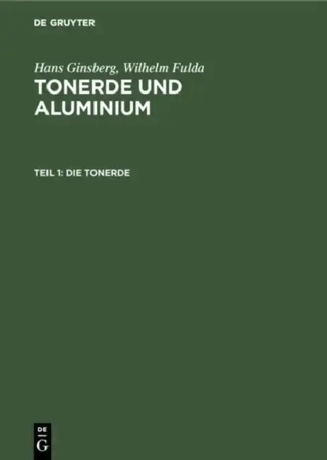 Cover of Die Tonerde