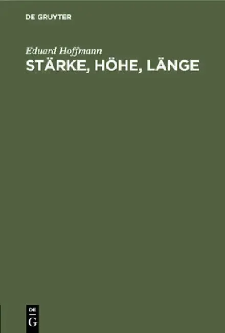 Cover of Stärke, Höhe, Länge