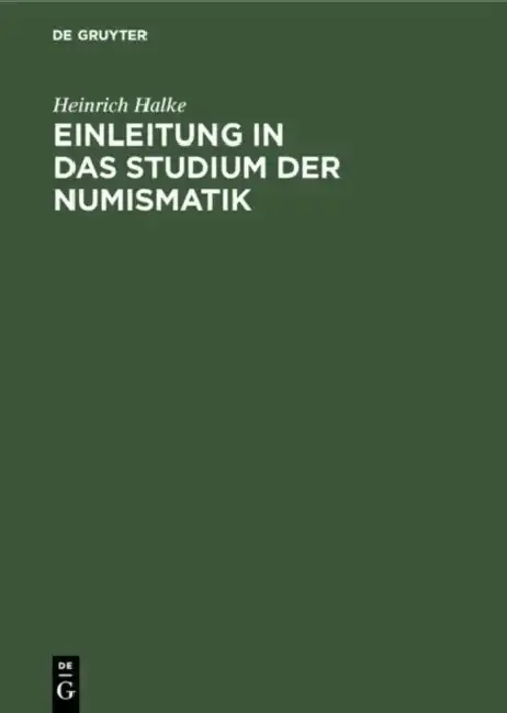 Cover of Einleitung in das Studium der Numismatik