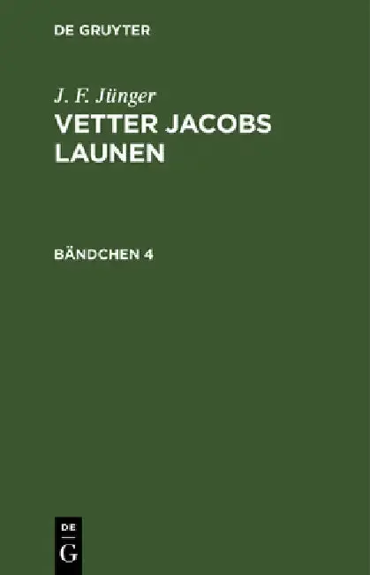 Cover of J. F. Jünger