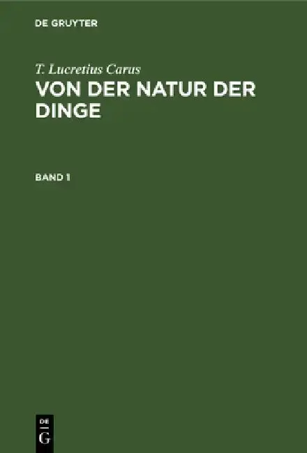Cover of T. Lucretius Carus