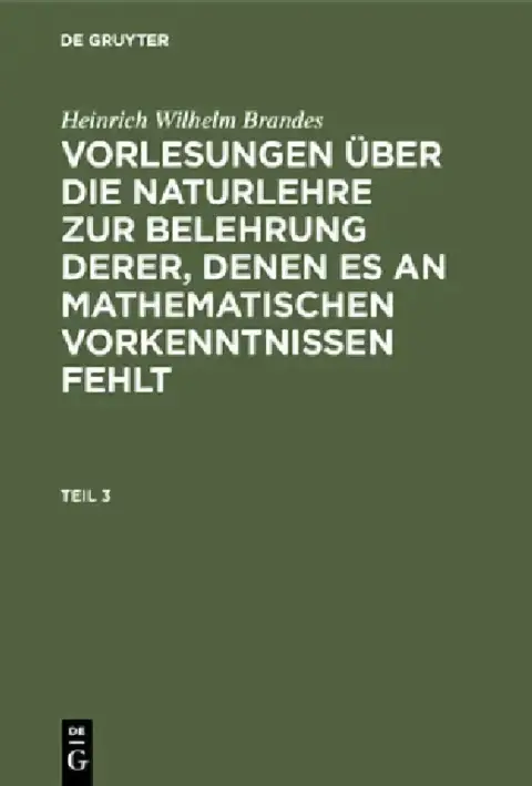 Cover of Heinrich Wilhelm Brandes