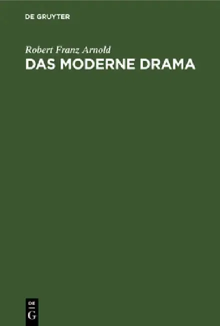 Cover of Das Moderne Drama