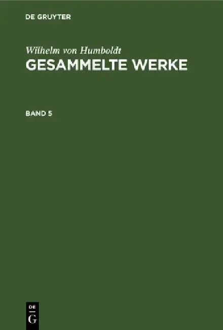 Cover of Wilhelm Von Humboldt