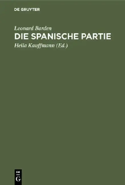 Cover of Die spanische Partie
