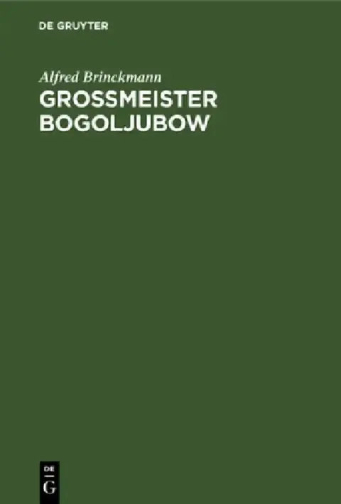 Cover of Grossmeister Bogoljubow
