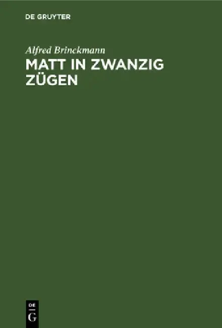 Cover of Matt in Zwanzig Zügen