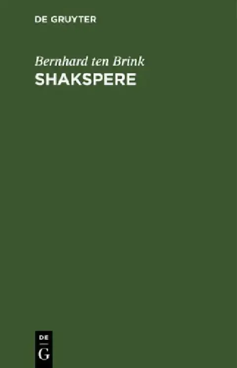 Cover of Shakspere
