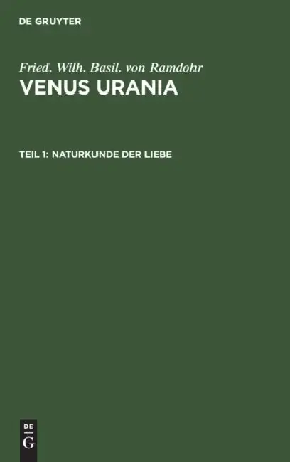 Cover of Naturkunde Der Liebe