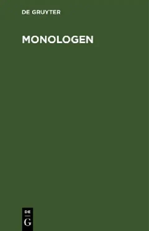 Cover of Monologen