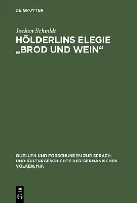 Cover of Hölderlins Elegie "Brod und Wein"